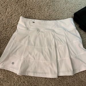 White Lululemon skirt